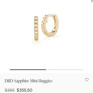 Dana Rebecca Designs mini sapphire huggies